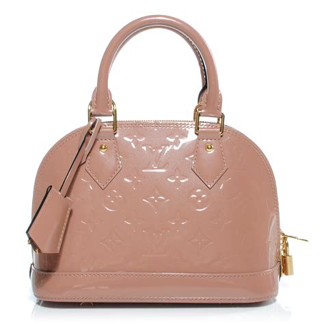 louis vuitton alma bb rose velours|alma bb monogram vernis leather.